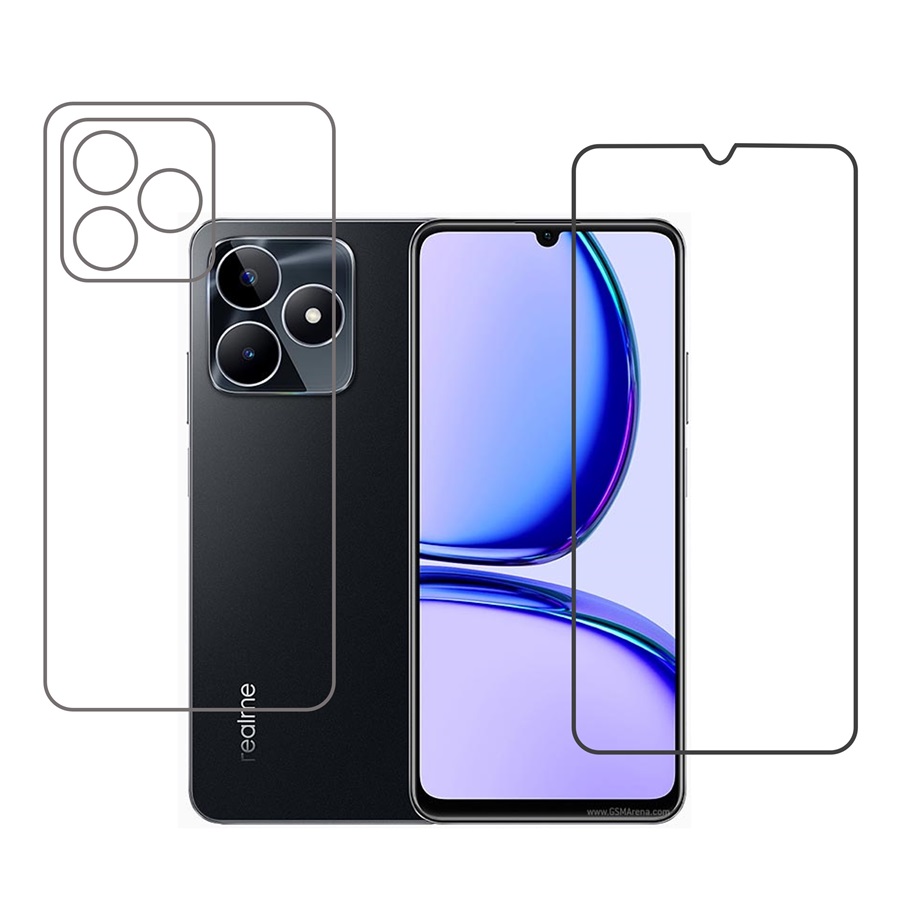 Realme C53 Protective Front & Back Compatible Mobile Screen Protector