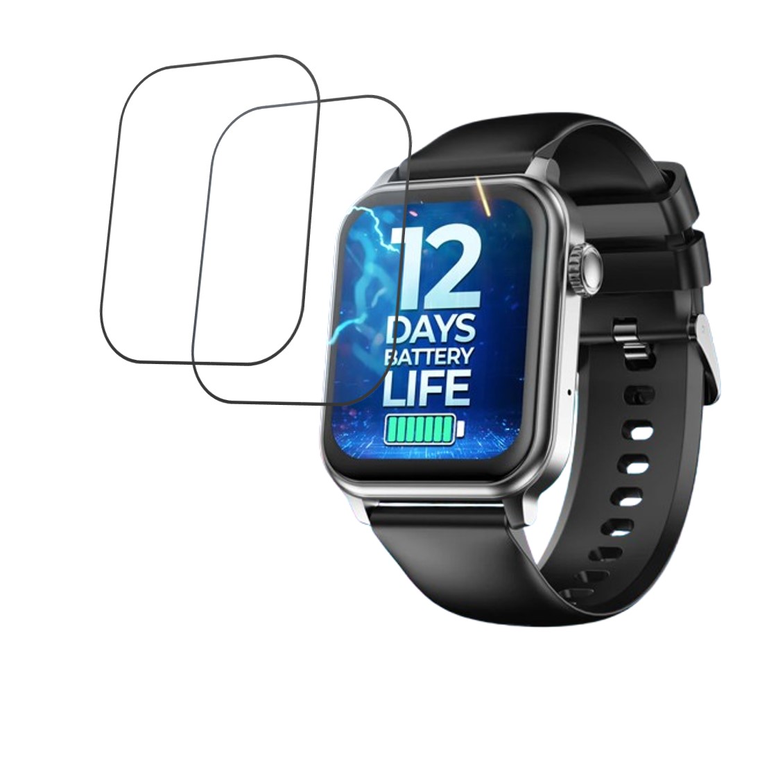 Pebble Ultra Life Compatible Smartwatch Screen Protector (Pack of 02)