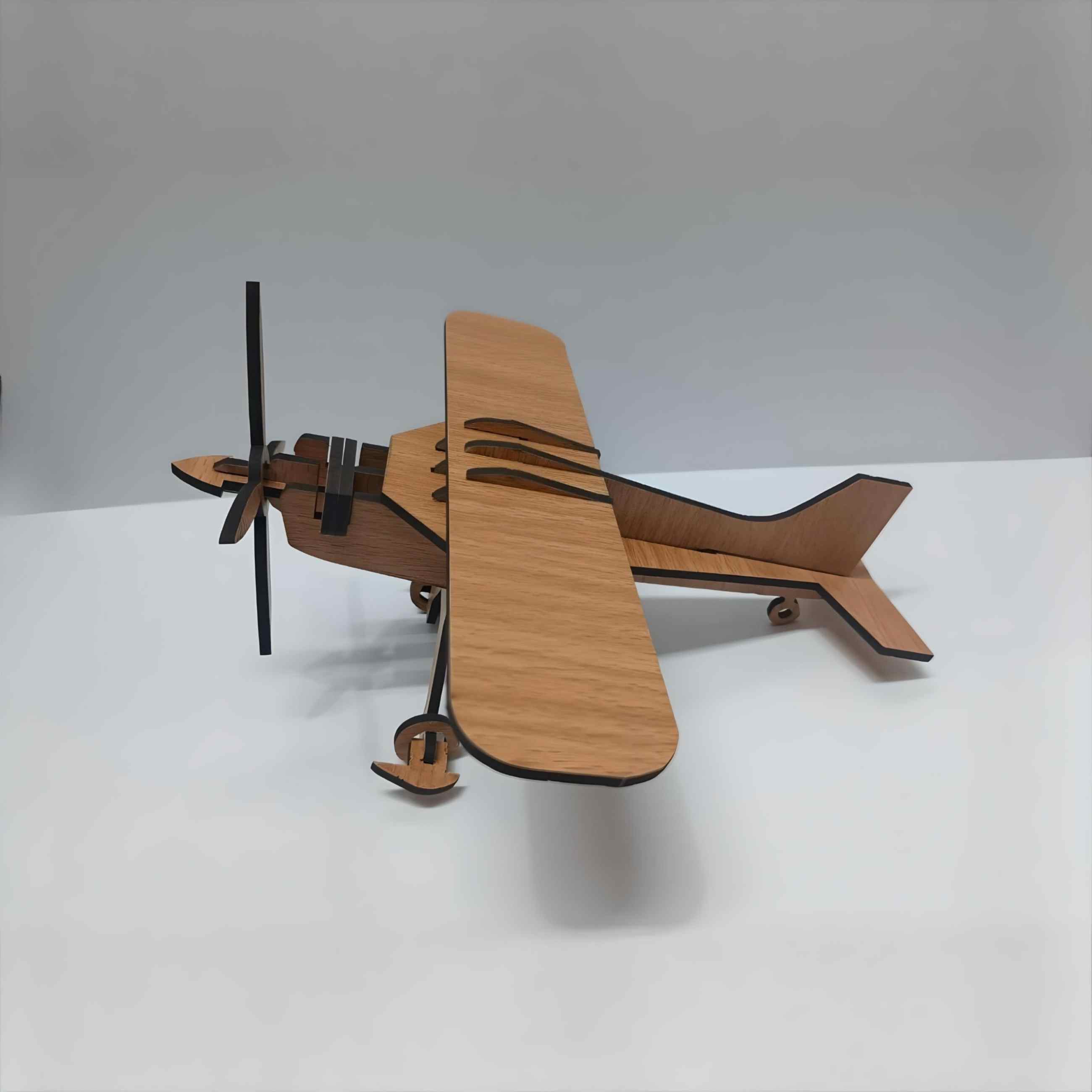 3D DIY MDF Puzzle - Glider Aeroplan Retro Plane Model | Wooden Puzzle, DIY, Build Your Own, Construction Toy, Modeling Kit | DVMART®