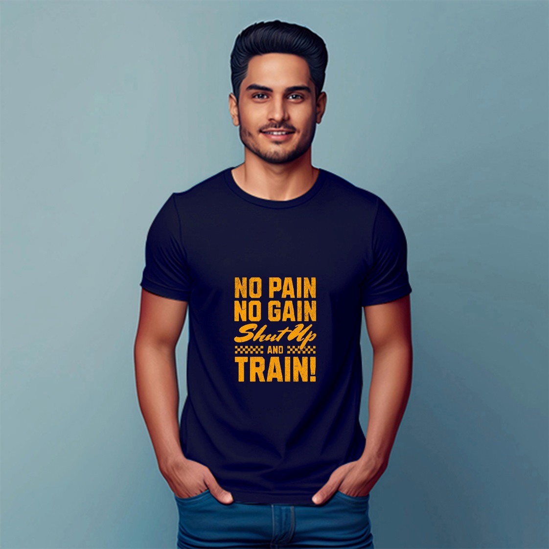 Premium Poly Cotton T-shirt, Round Neck - DVMART®