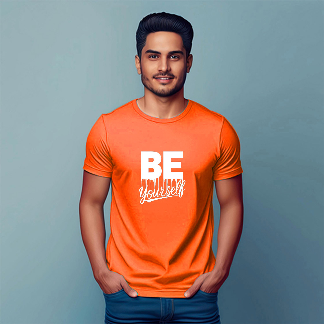 Casual Poly Cotton Round Neck Tee - DVMART®