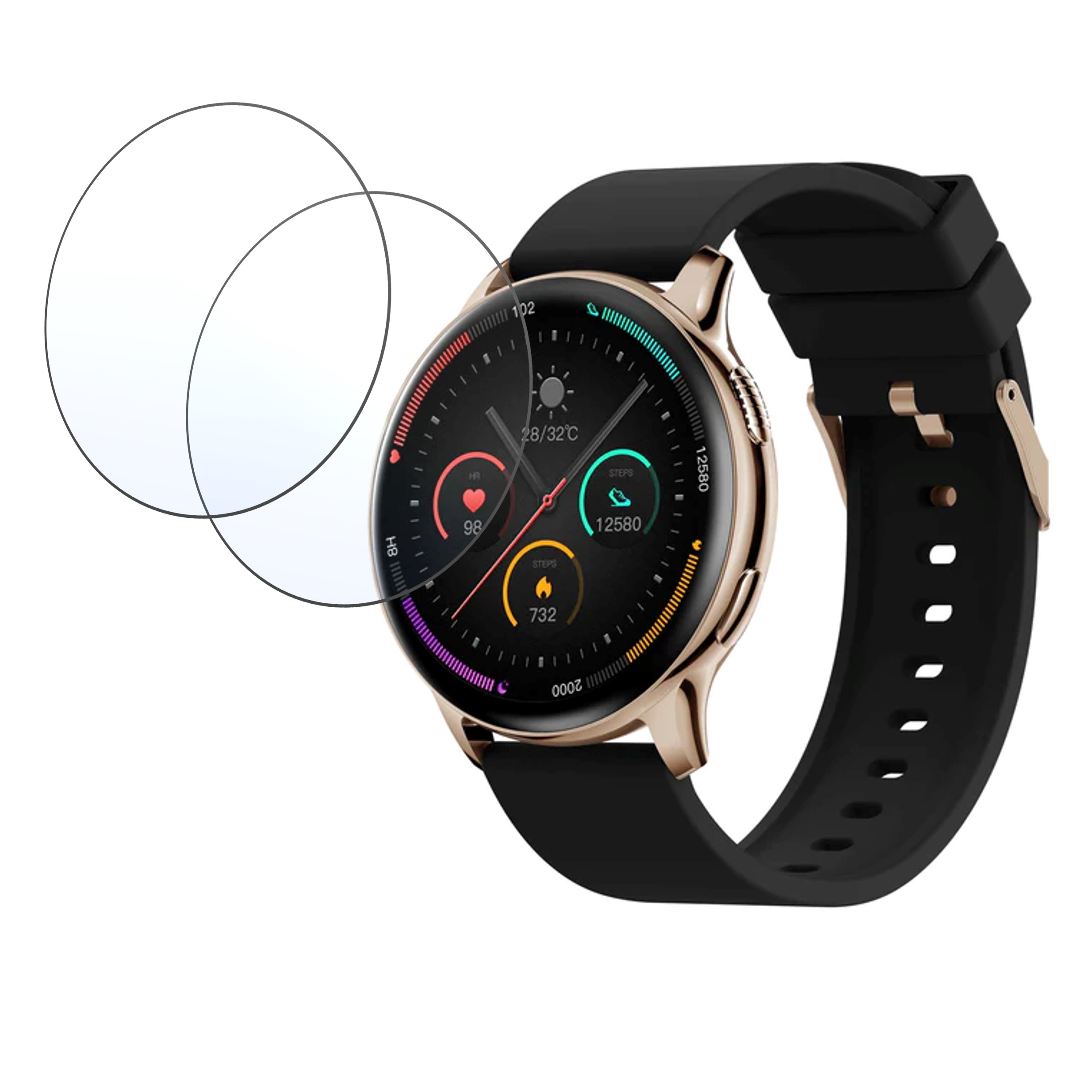 Pebble Cosmos Luxe 2.0 New Smartwatch Screen Protector 9H Protective Compatible Flexible