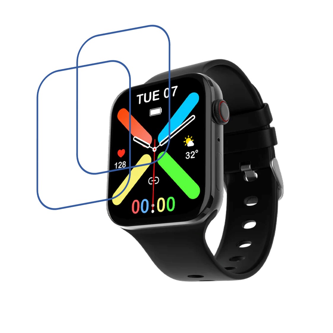 Fire boltt Visionary Smartwatch Screen Protector 9H Protective Compatible Flexible