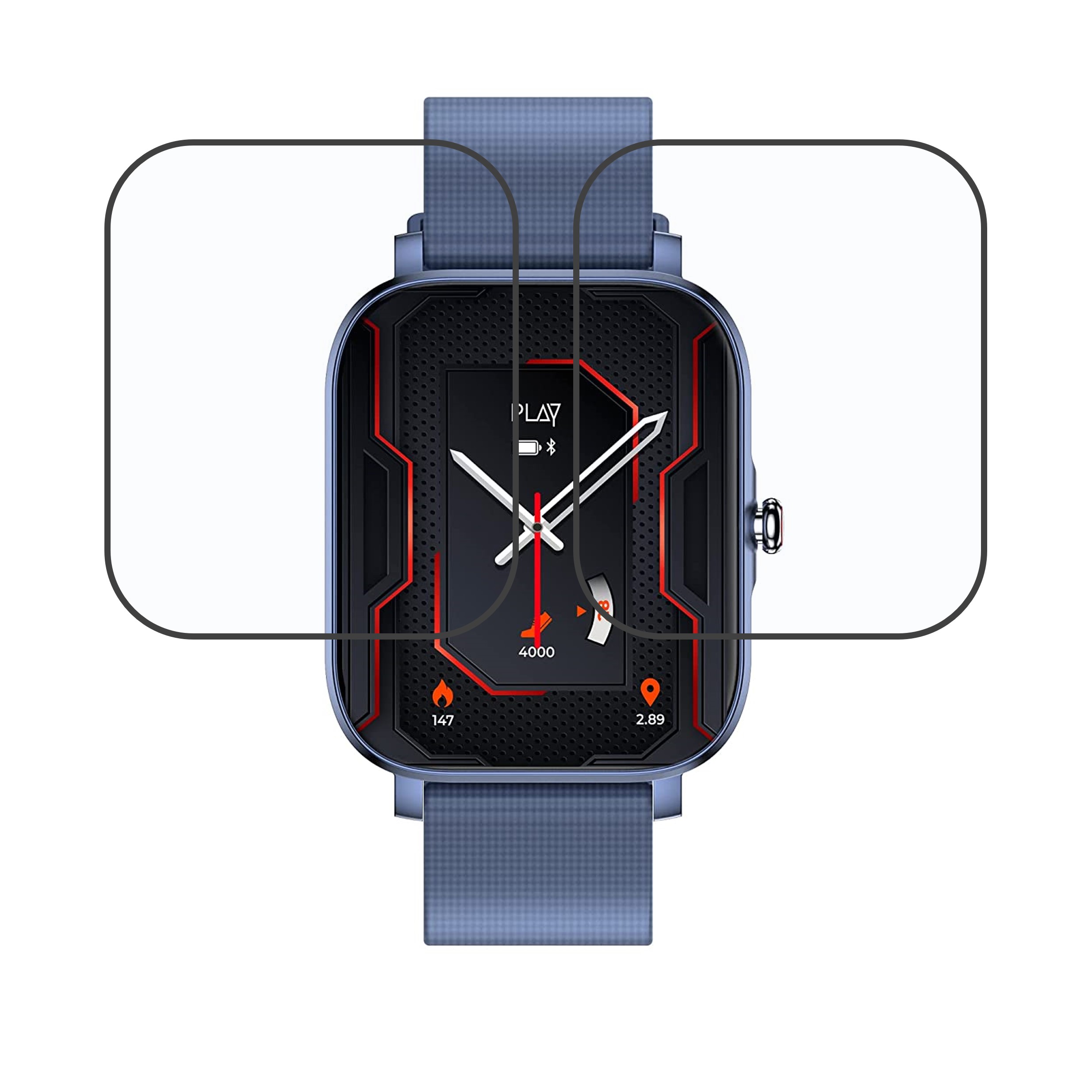 PLAYFIT CHAMP 2 Smartwatch Screen Protector 9H Protective Compatible Flexible