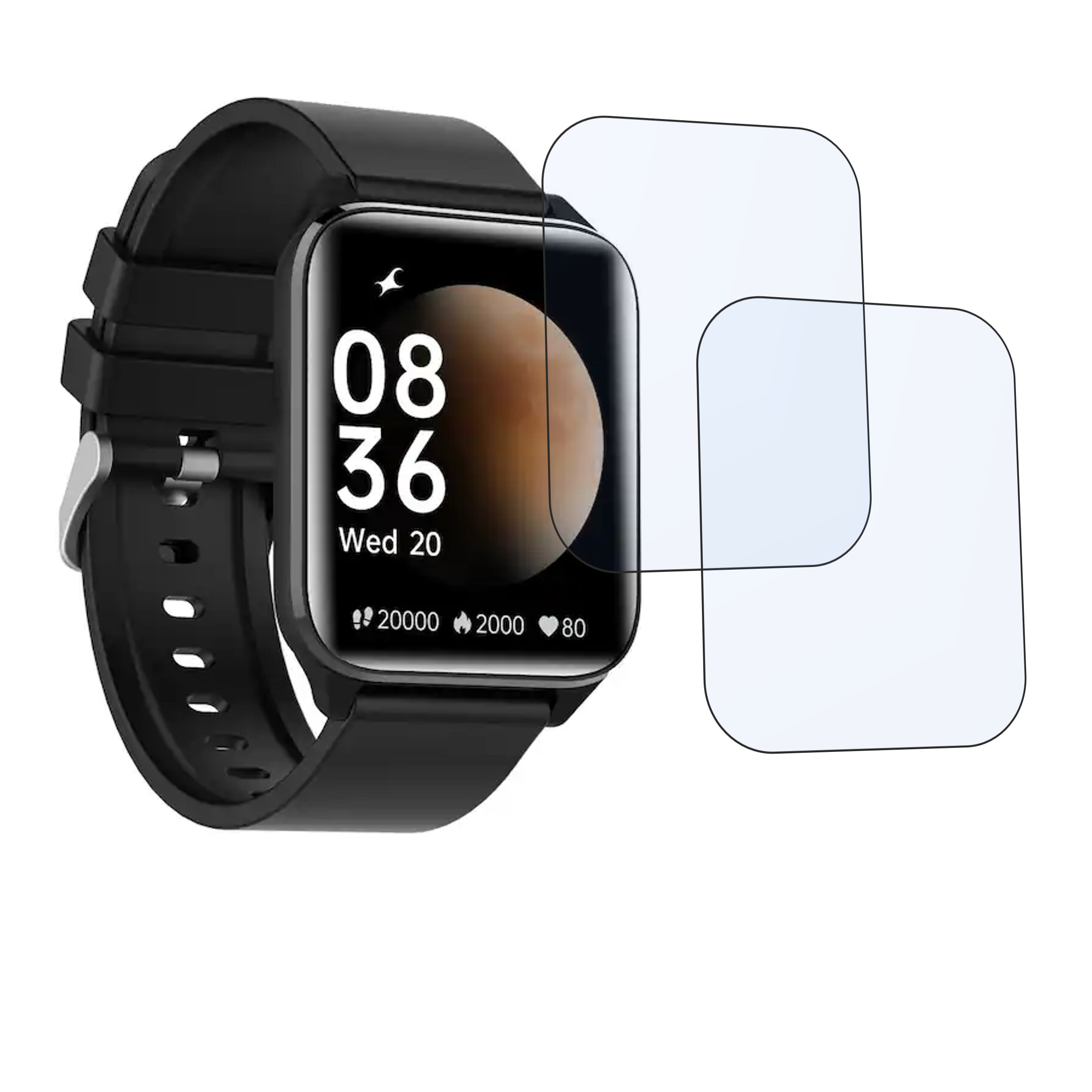 Fastrack Reflex Volt with 1.69 Smartwatch Screen Protector 9H Protective Compatible Flexible