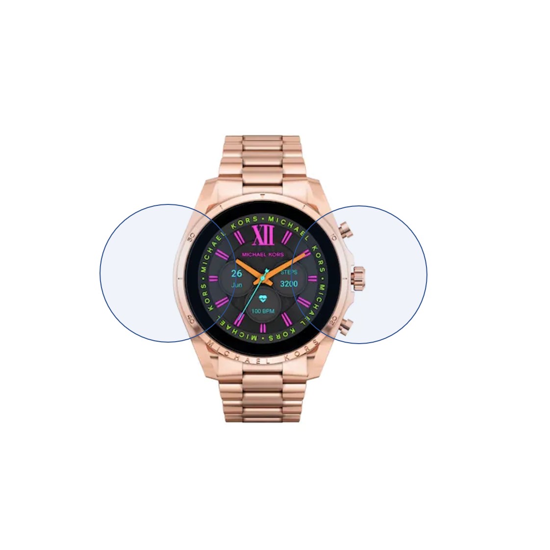 Michael Kors Gen 6 Bradshaw Smartwatch Screen Protector 9H Protective Compatible Flexible