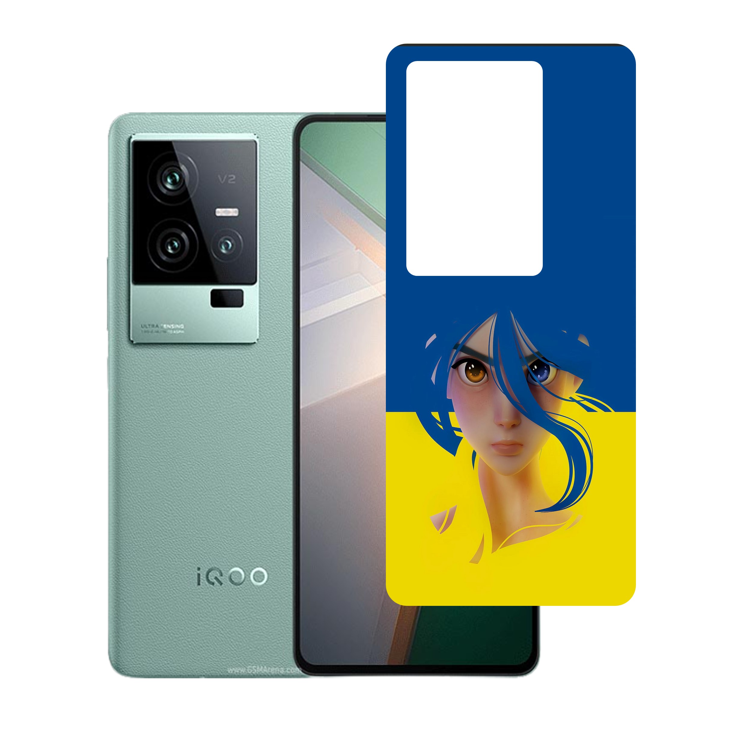 vivo iQOO 11 UV Embossed Touch Feel Design back Skin Protector for (Not a Tempered glass)