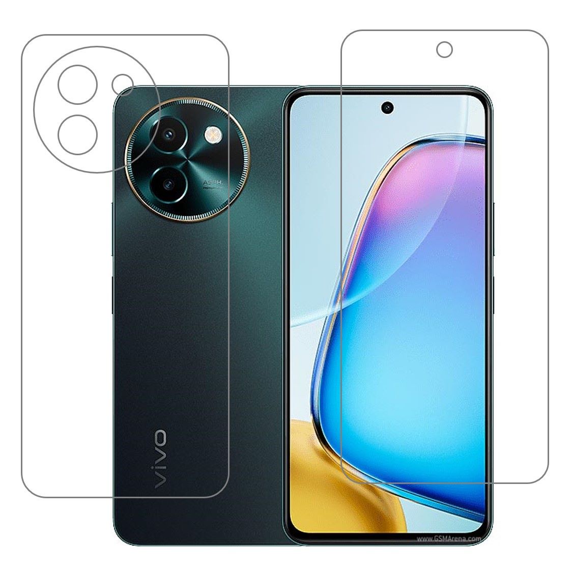 Vivo Y200t (Front & Back) 9H Protective Flexible Compatible Mobile Screen Protector