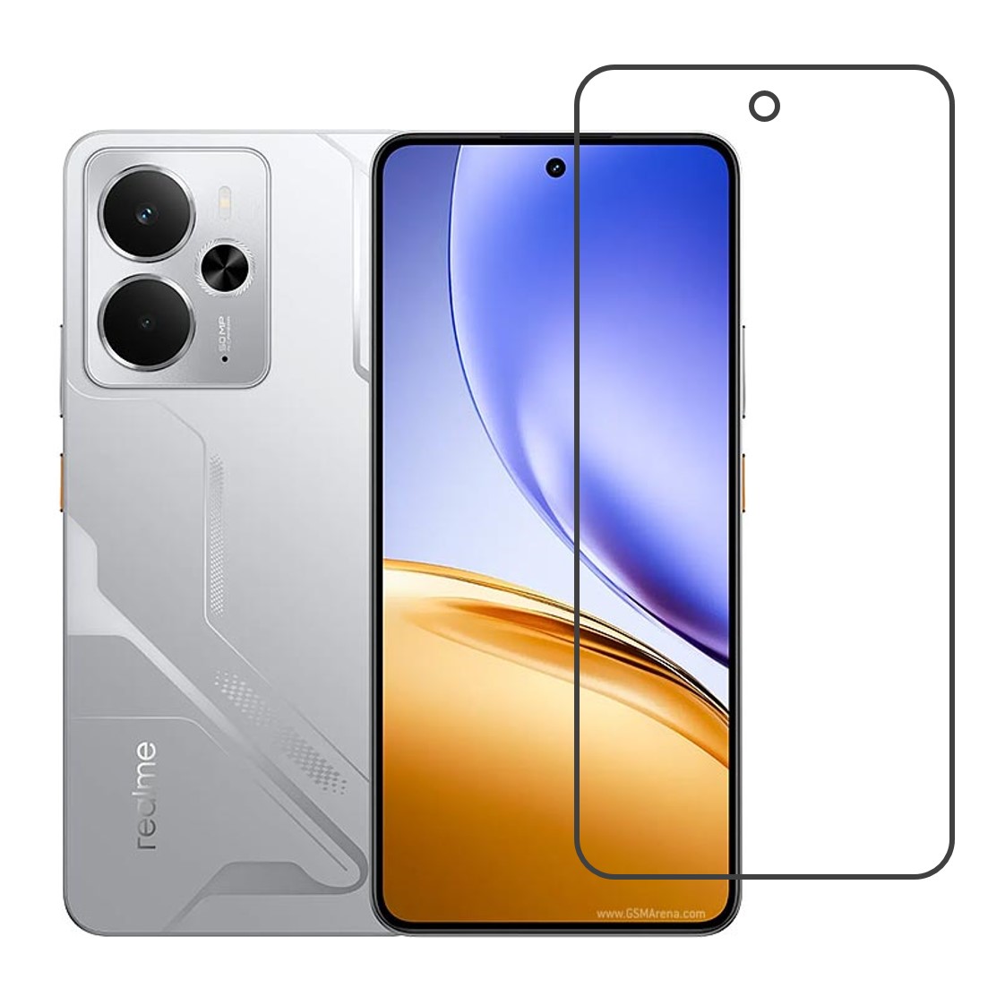 Realme 14 Compatible With Mobile Front Screen Protector  (Flexible Screen Protector)