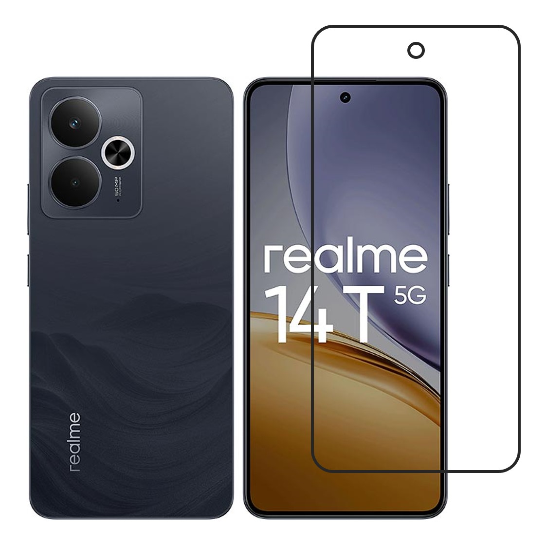 Realme 14T Compatible With Mobile Front Screen Protector  (Flexible Screen Protector)