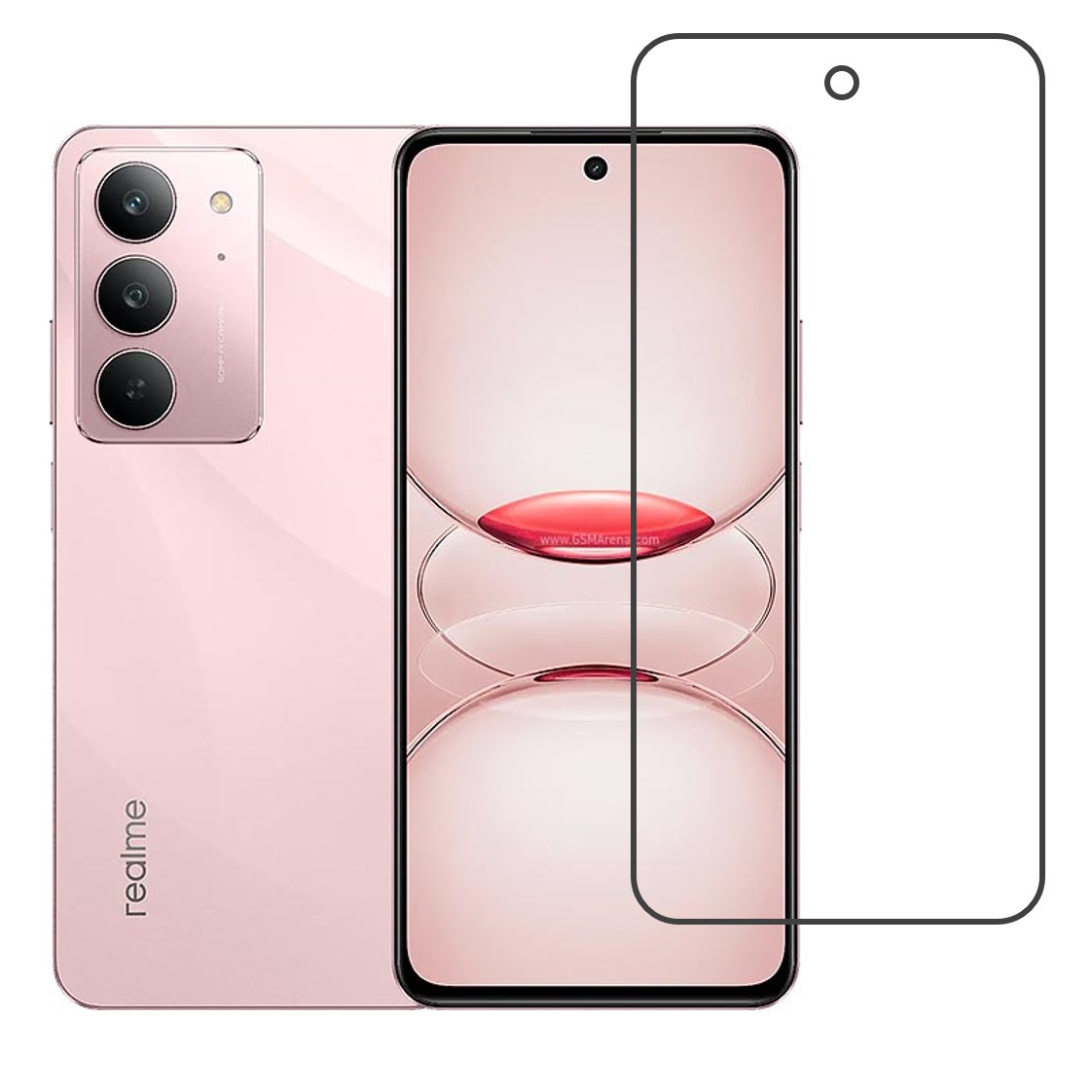 Realme C75x Compatible With Mobile Front Screen Protector  (Flexible Screen Protector)
