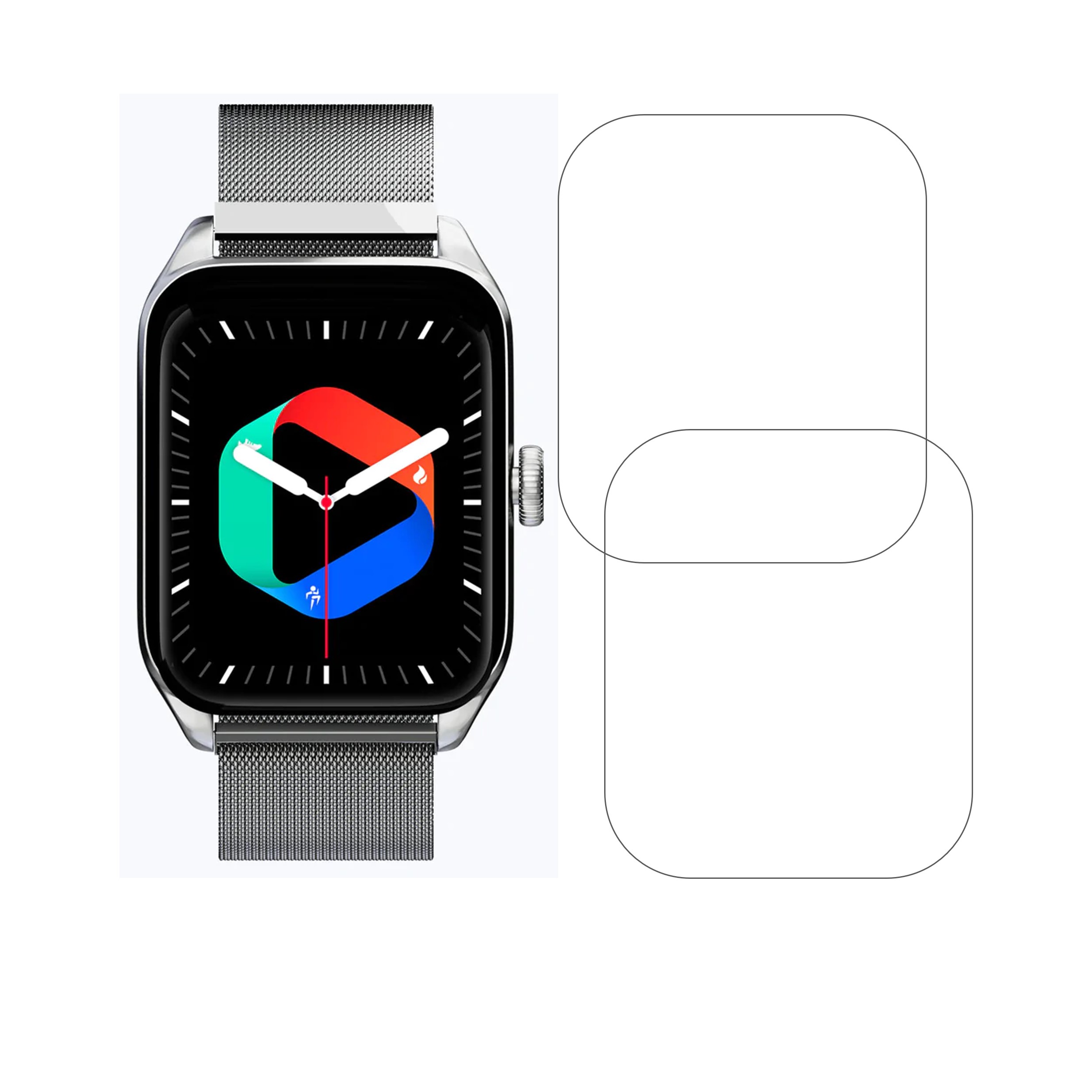 Zebronics Eternal Smartwatch Screen Protector 9H Protective Compatible Flexible