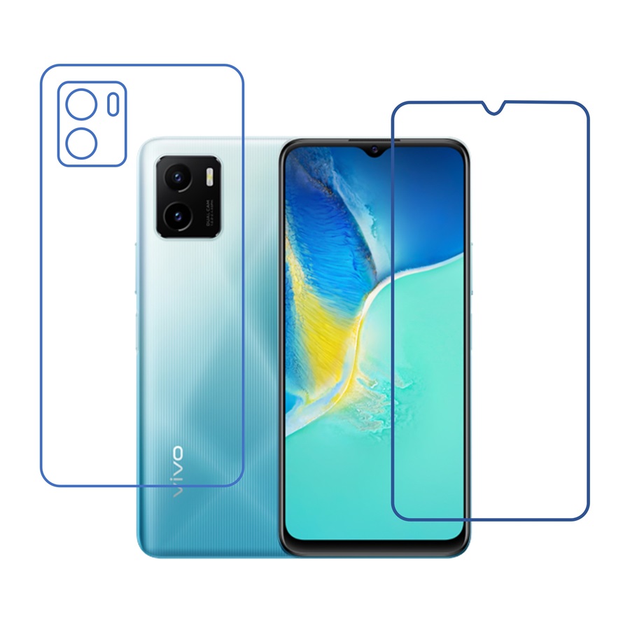 Vivo Y15c 9H Protective Compatible Mobile Screen Protector For Front & Back (Not a Tempered glass)