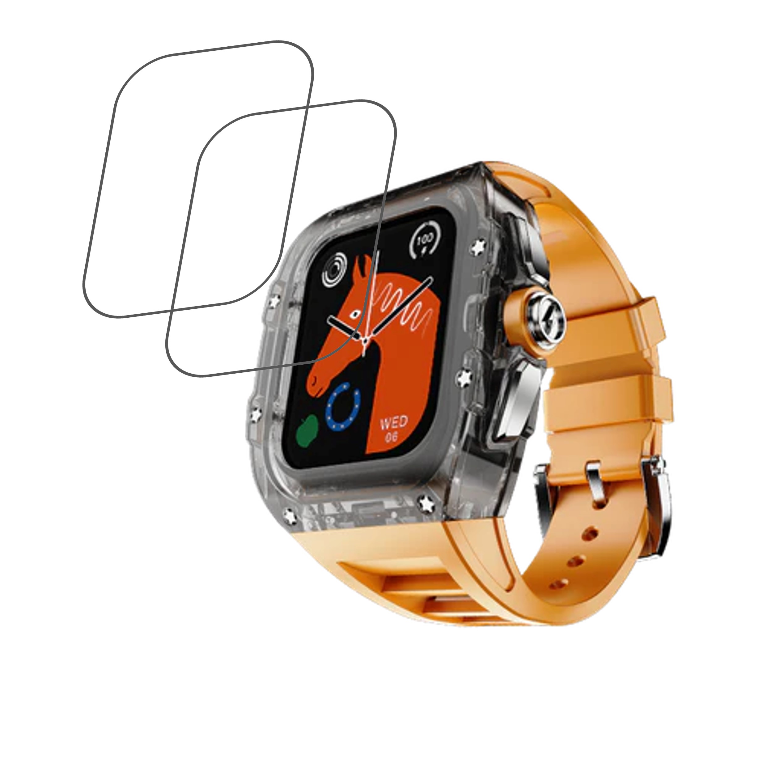 Fire Boltt Racing Series Diablo Smartwatch Screen Protector 9H Protective Compatible Flexible