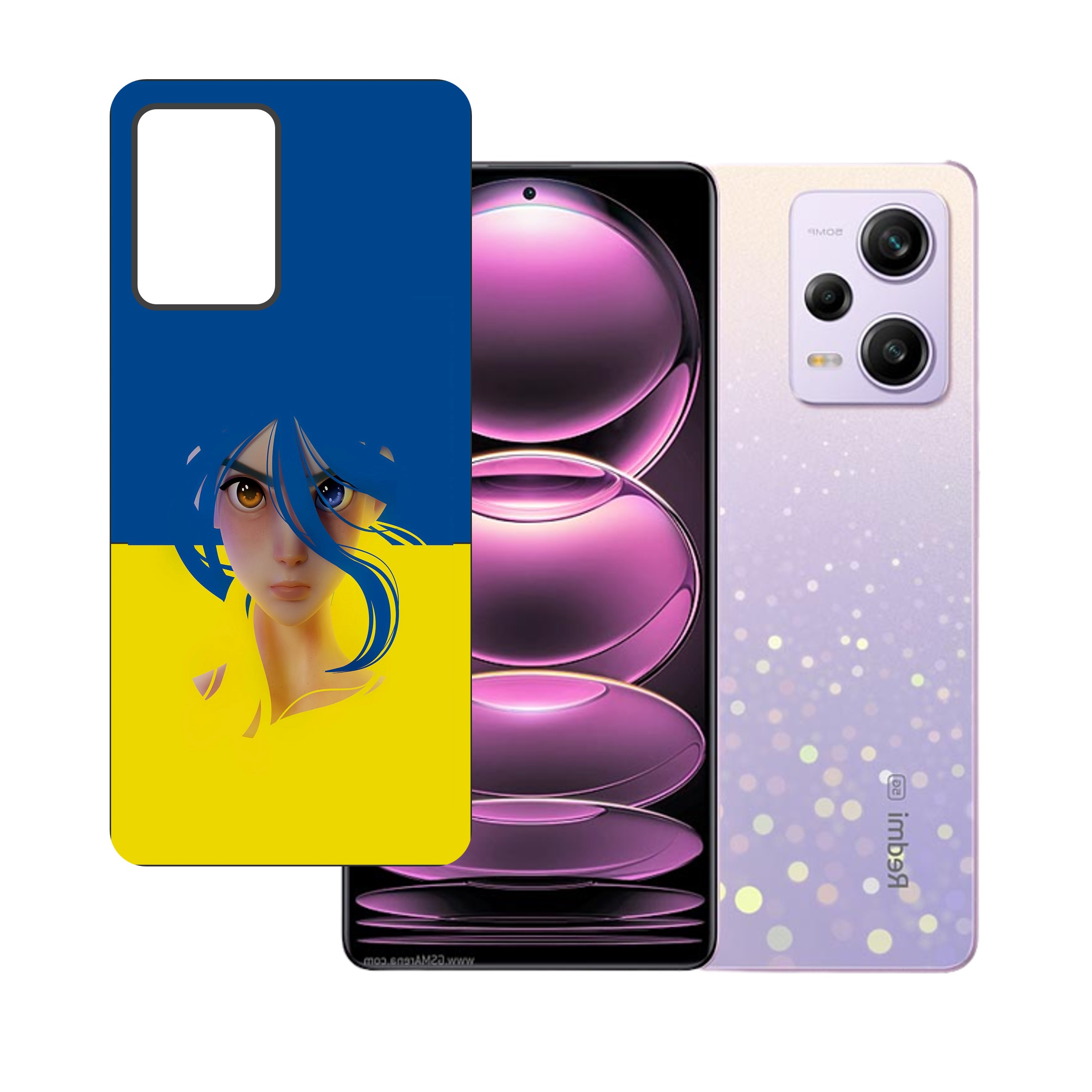 Xiaomi Redmi Note 12 Pro UV Embossed Touch Feel Design back Skin Protector for (Not a Tempered glass)