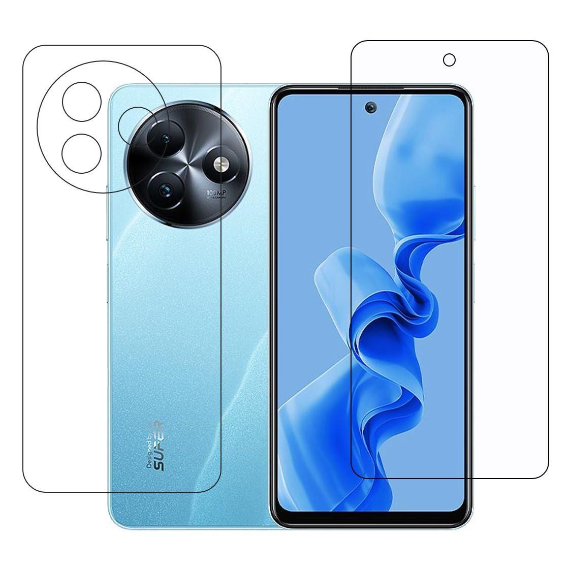itel S24 (Front & Back) 9H Protective Compatible Flexible Unbreakable Mobile Screen Protector