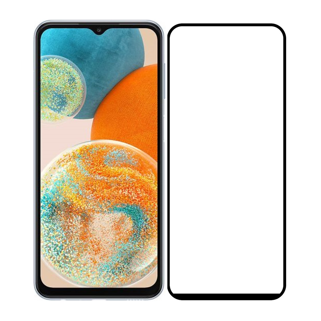 Tempered Glass Screen Protector Guard Compatible With Samsung Galaxy A23 5G/F23 5G/F13/M13/M13 5G/M13 (India) Edge to Edge Coverage With Free Installation Kit (Tempered Glass)
