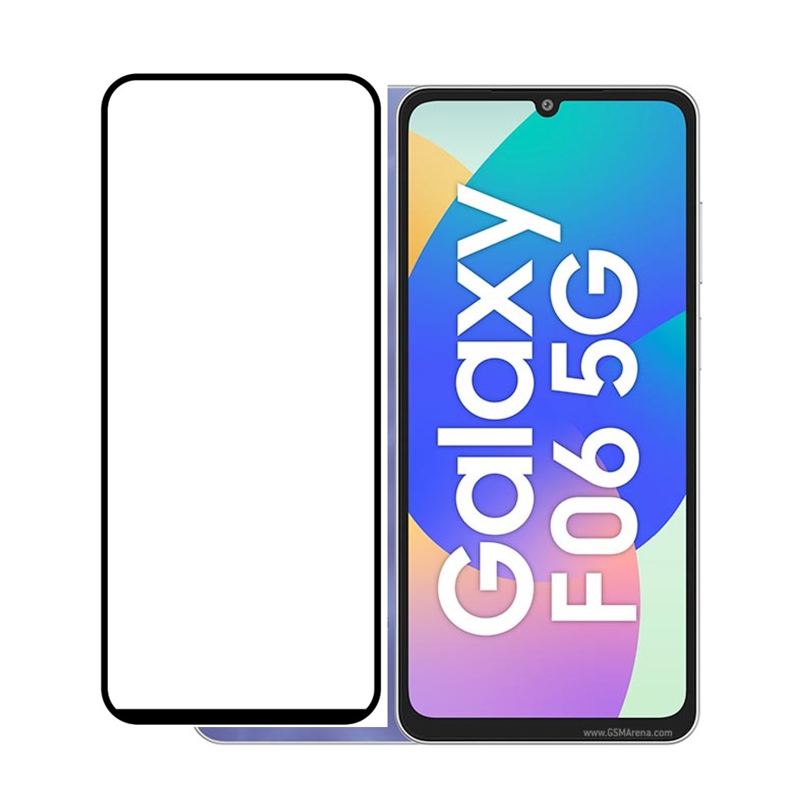 Tempered Glass Screen Protector Guard Compatible With Samsung Galaxy A05/A06/F05/M05/F06 5G Edge to Edge Coverage With Free Installation Kit (Tempered Glass)