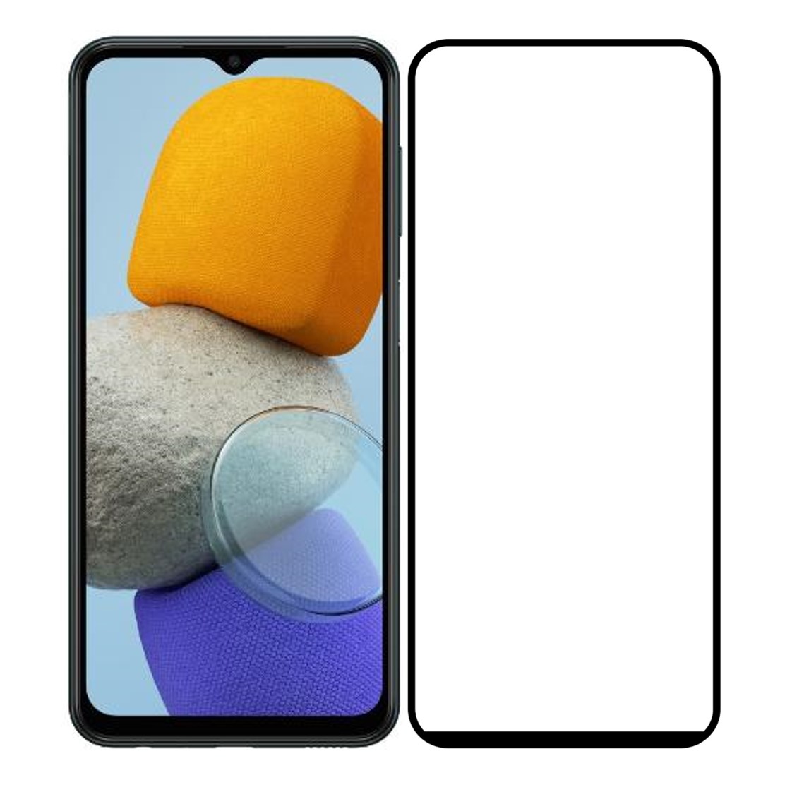Tempered Glass Screen Protector Guard Compatible With Samsung Galaxy M23/A03/A03 Core/A04/A04s/A04 Core Edge to Edge Coverage With Free Installation Kit (Tempered Glass)