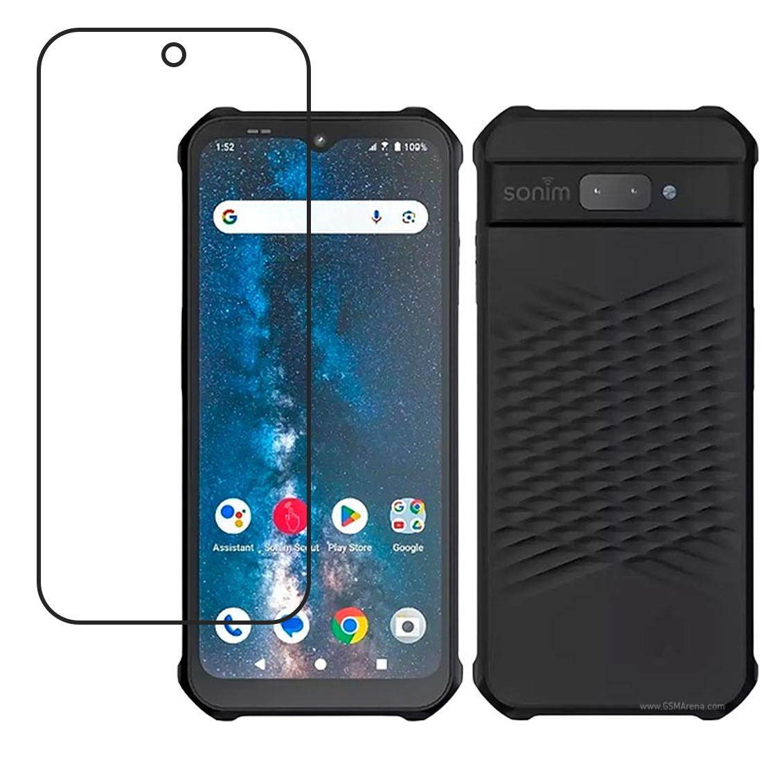 Sonim XP400 Compatible With Mobile Front Screen Protector  (Flexible Screen Protector)