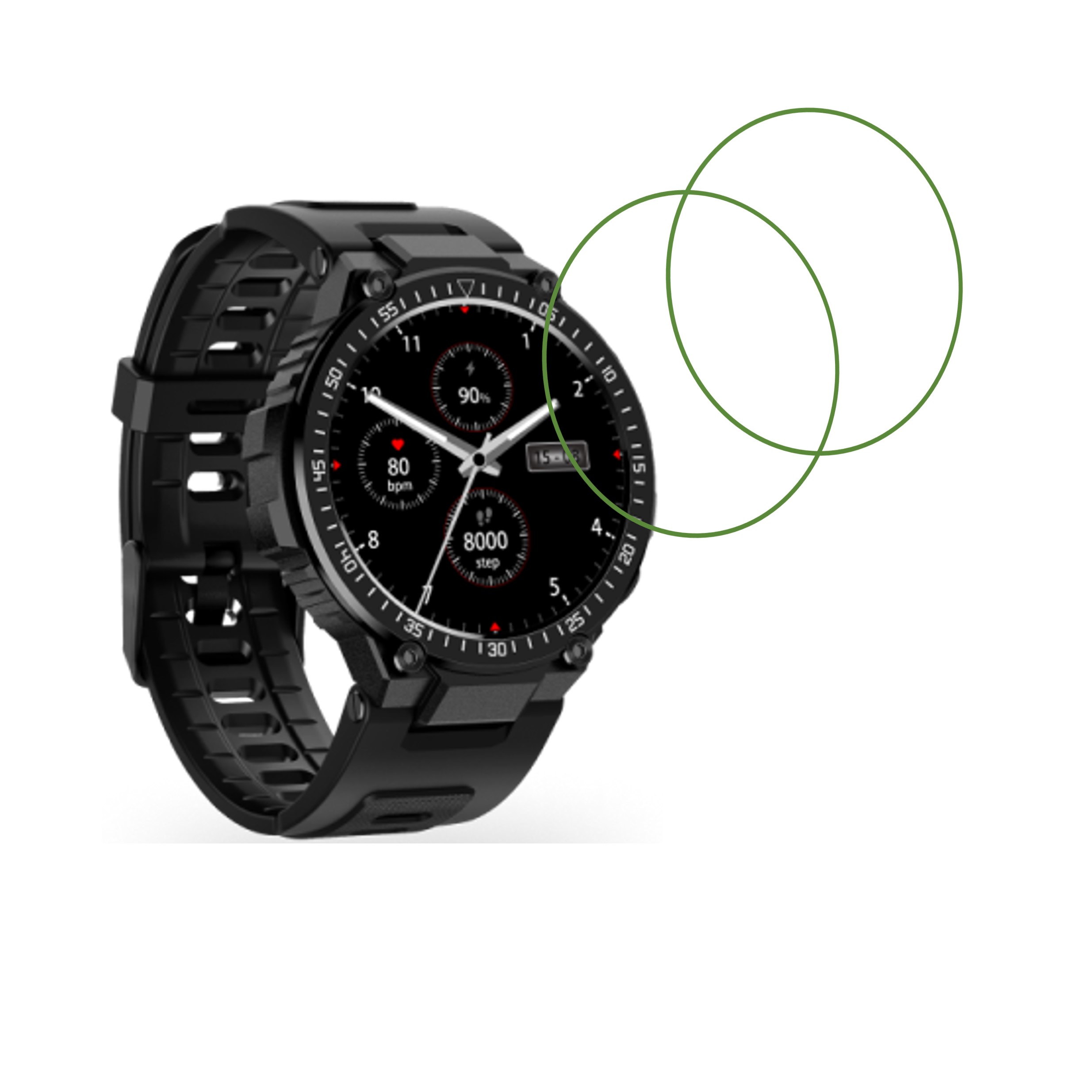 SENS EINSTEYN 1 Smartwatch Screen Protector 9H Protective Compatible Flexible