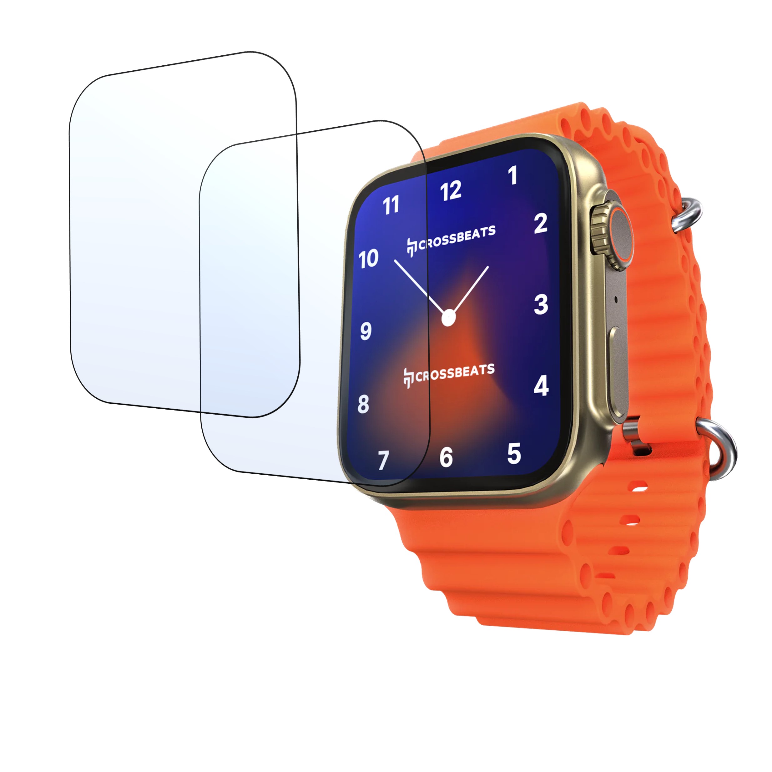 Crossbeats Ignite Surge Smartwatch Screen Protector 9H Protective Compatible Flexible