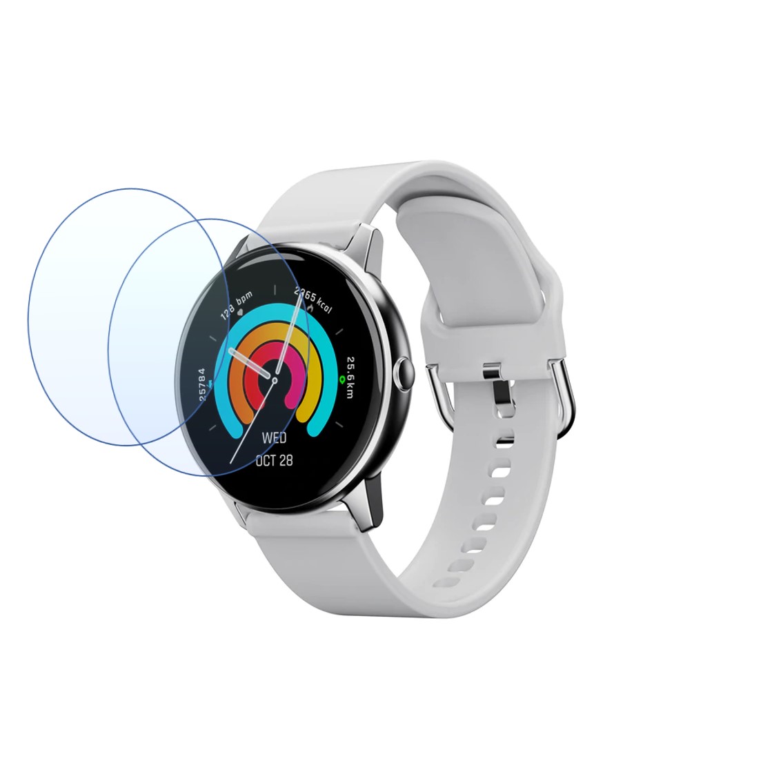 Ambrane FitSHot Curl Smartwatch Screen Protector 9H Protective Compatible Flexible