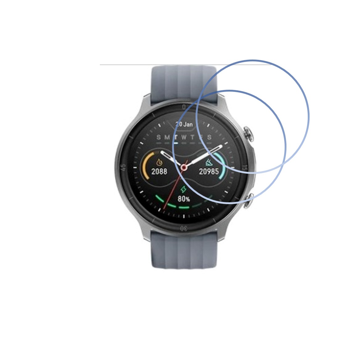 Noise NoiseFit Agile Smartwatch Screen Protector 9H Protective Compatible Flexible