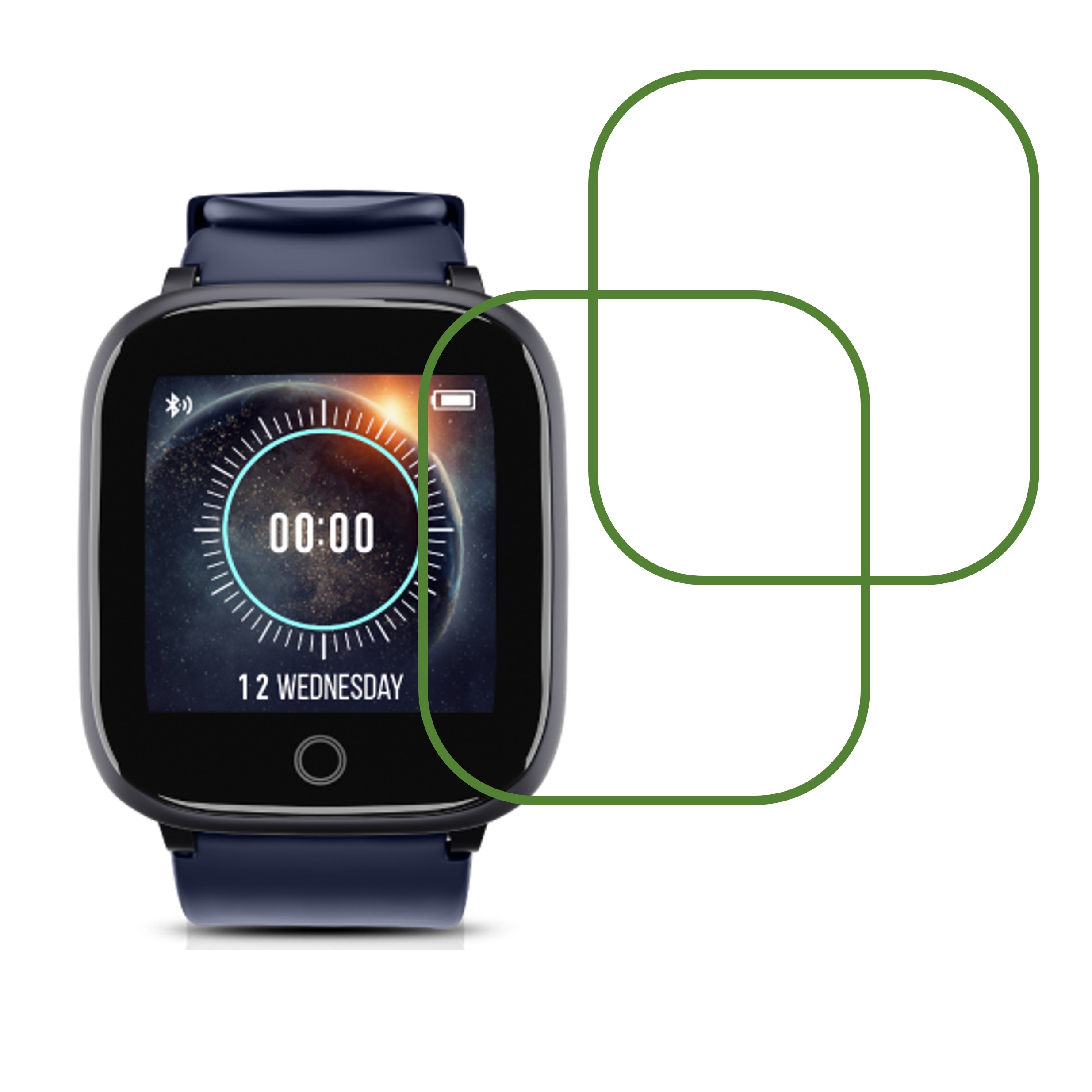 SYSKA SW100 IP68 Smartwatch Screen Protector 9H Protective Compatible Flexible