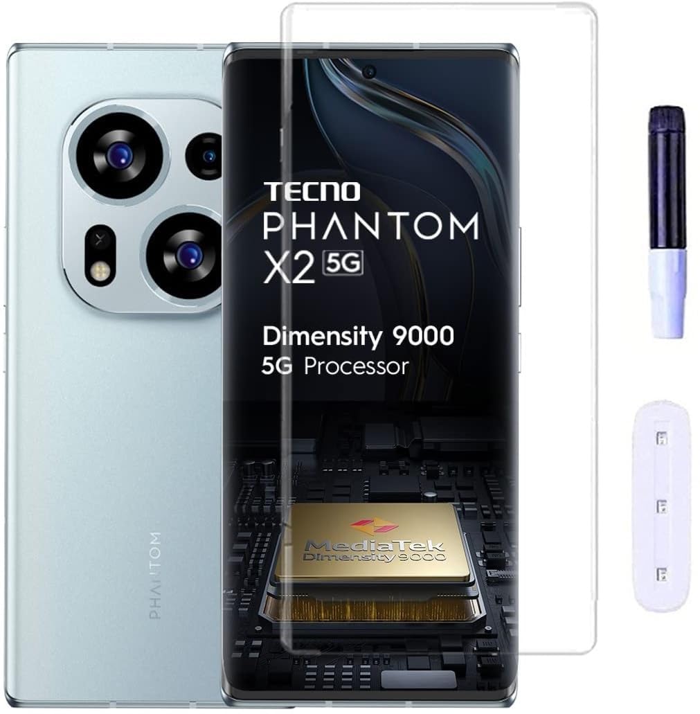 Tempered Glass Compatible With TECNO Phantom X2 UV Shield – Ultra Clear & Scratch Resistant