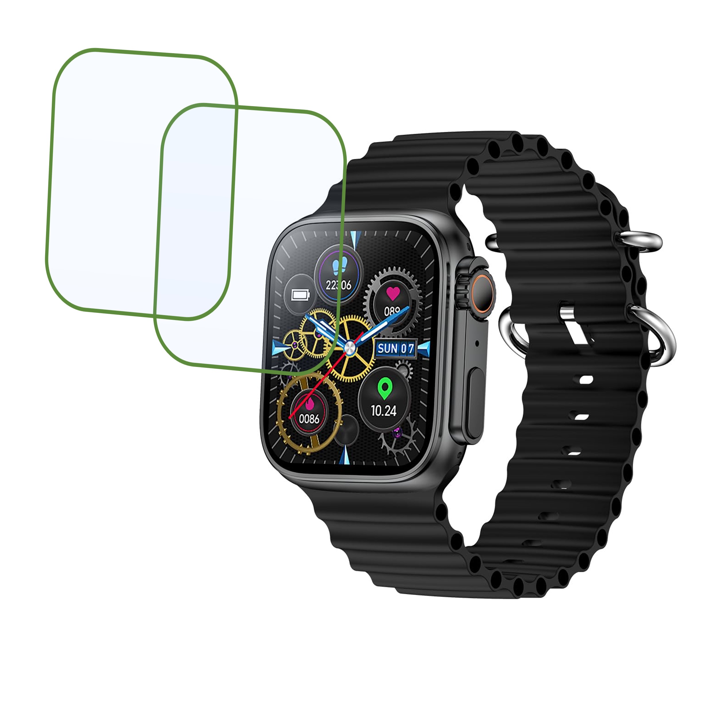 pTron Reflect Pro Smartwatch Screen Protector 9H Protective Compatible Flexible
