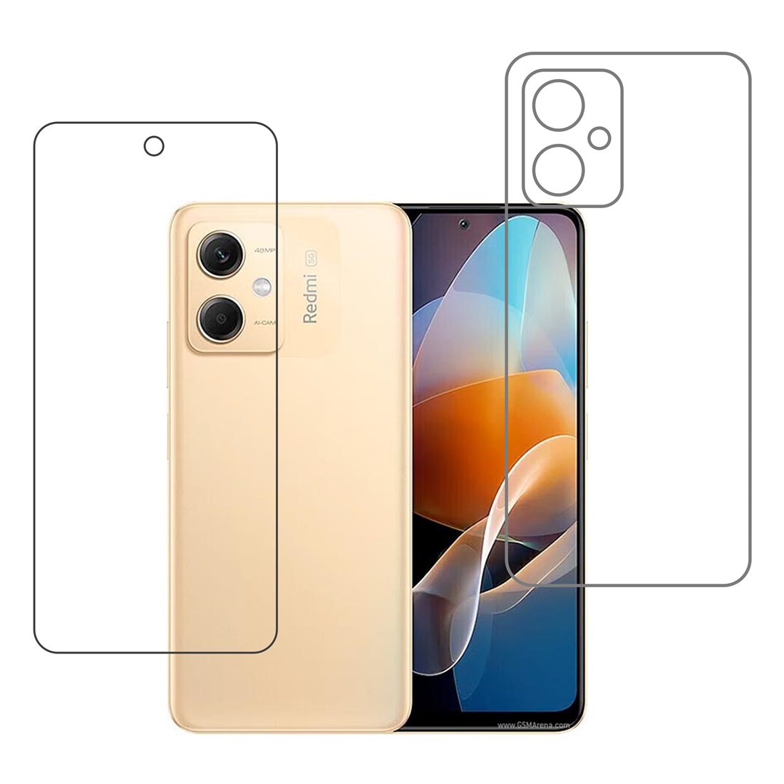 Xiaomi Redmi Note 12R Pro Protective Front & Back Compatible Mobile Screen Protector