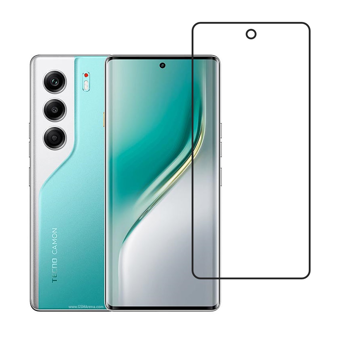 Tecno Camon 40 Pro Compatible With Mobile Front Screen Protector (Flexible Screen Protector)