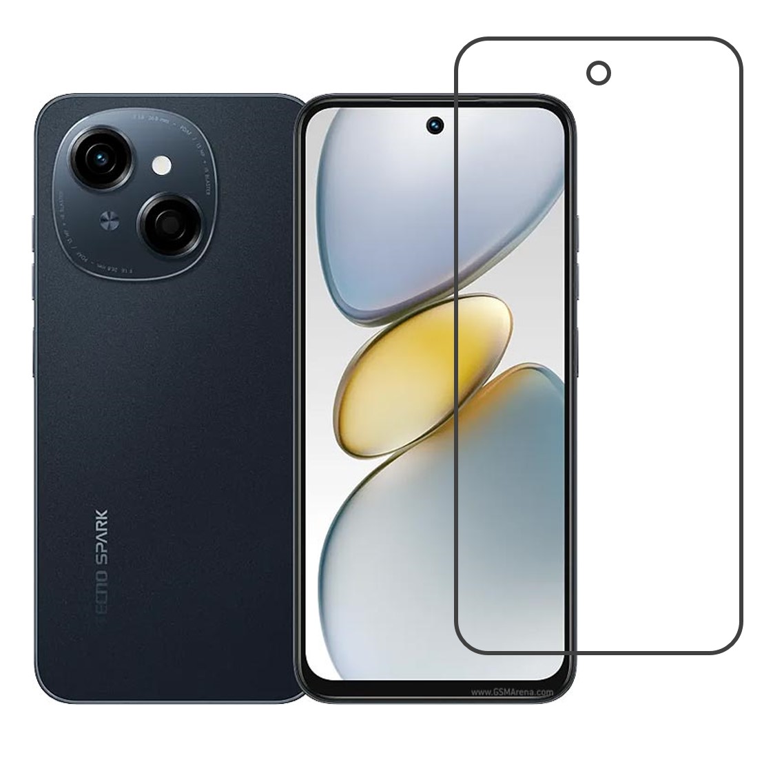 Tecno Spark Go 1S Compatible With Mobile Front Screen Protector  (Flexible Screen Protector)