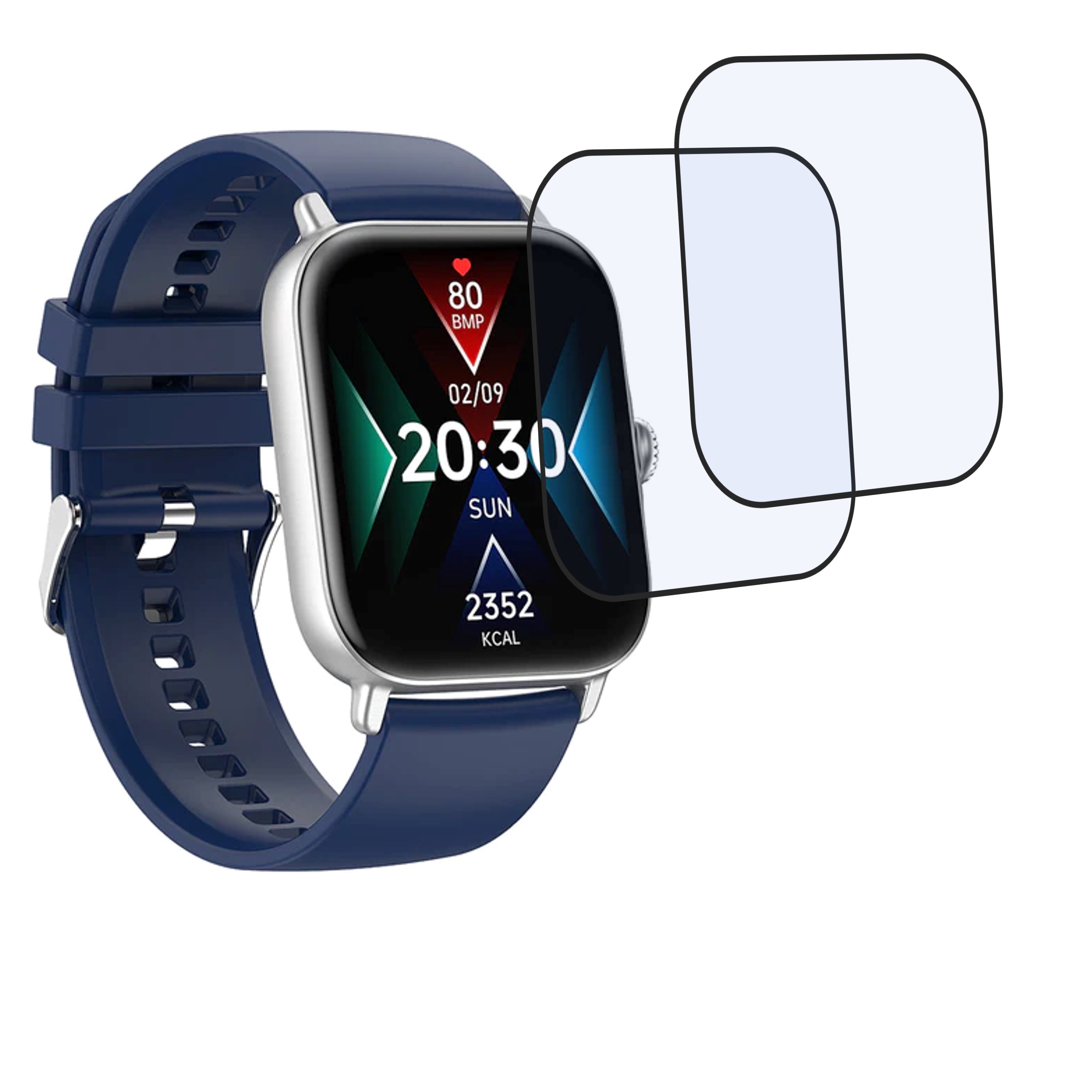 GIZMORE FLASH BT Calling Smartwatch Smartwatch Screen Protector 9H Protective Compatible Flexible