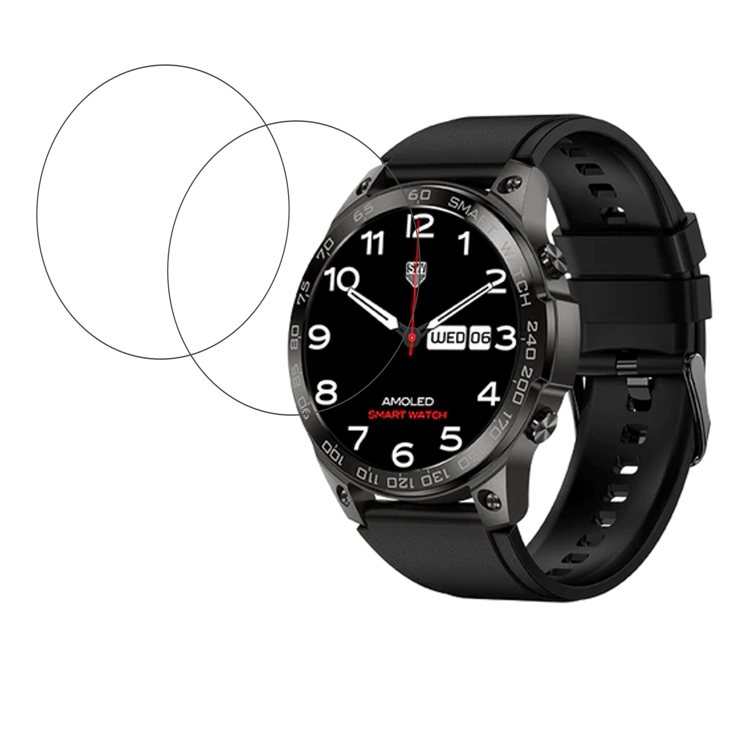 Fire Boltt Dagger Smartwatch Screen Protector 9H Protective Compatible Flexible