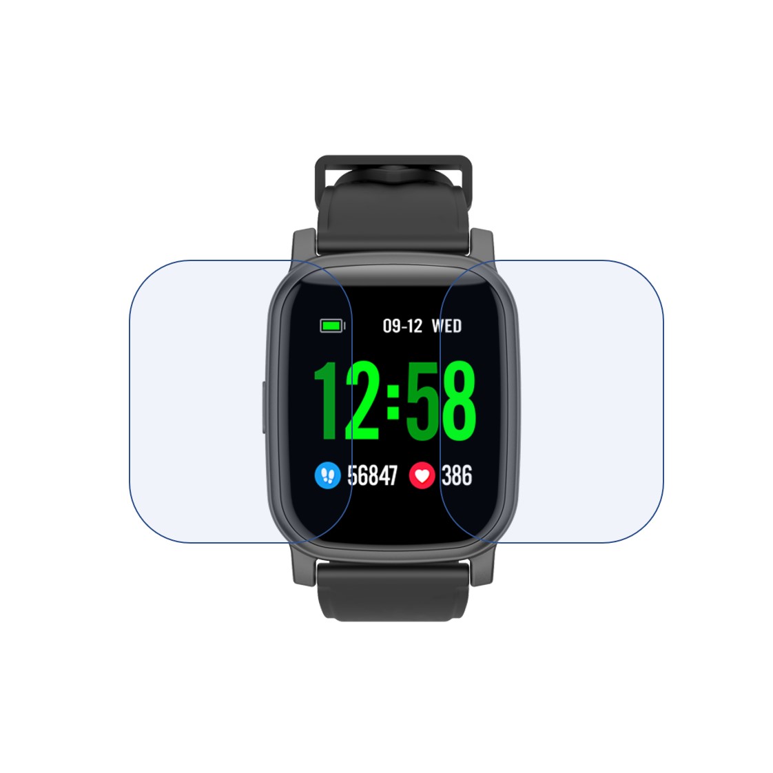 GIZMORE GizFit 904 Smartwatch Screen Protector 9H Protective Compatible Flexible
