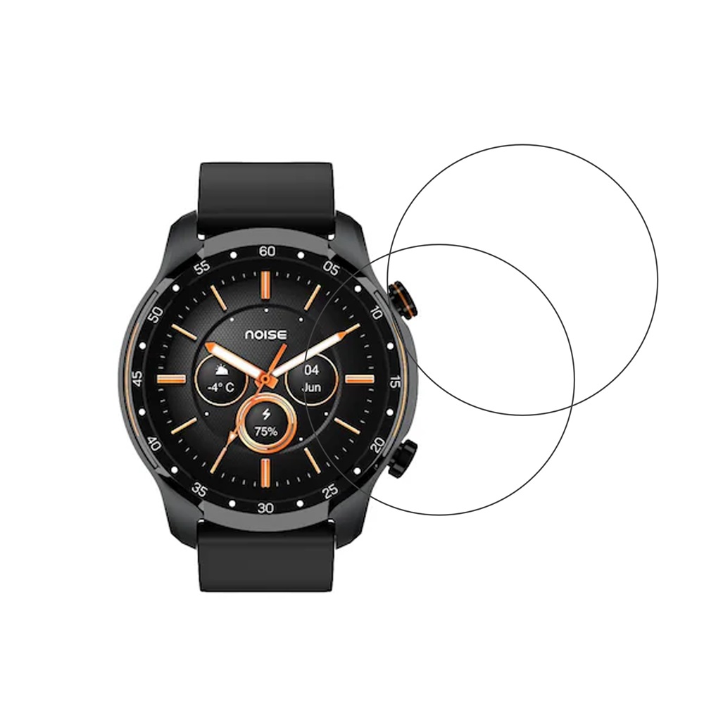 NoiseFit Voyage 4G eSIM Watch Color Compatible Smartwatch Screen Protector (Pack of 02)