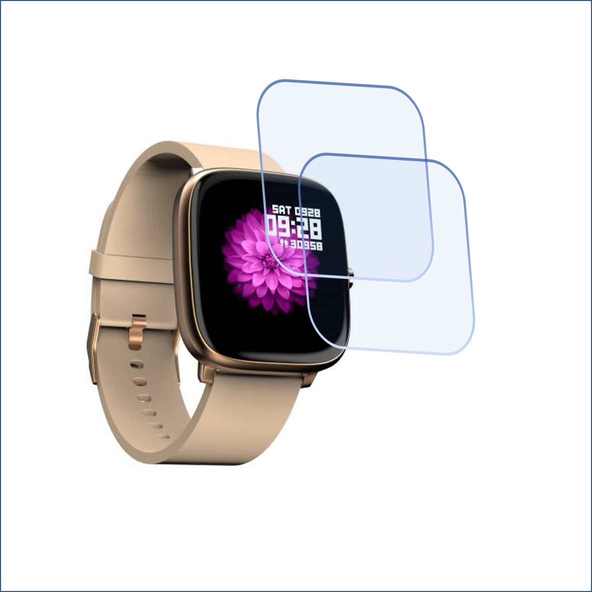 Noise Colorfit qube Smartwatch Screen Protector 9H Protective Compatible Flexible