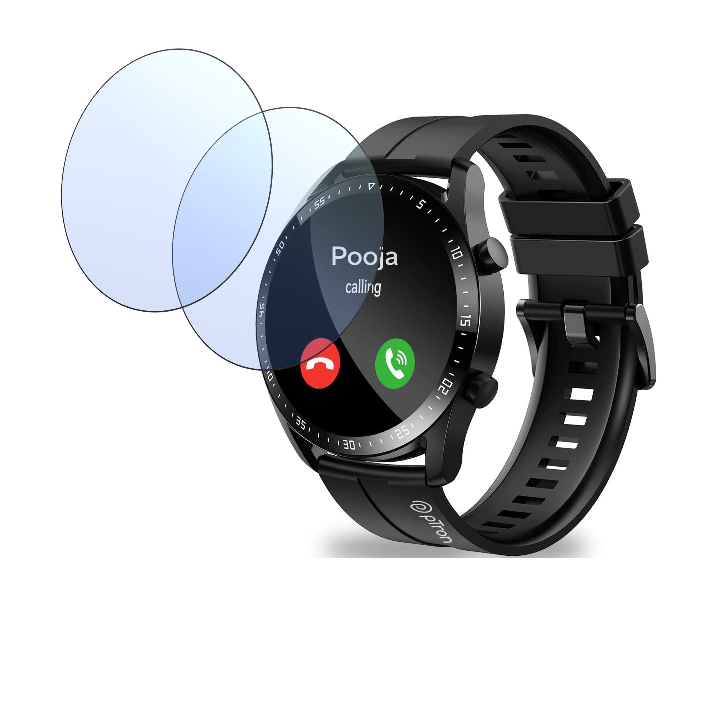 PTron Force X11P Smartwatch Screen Protector 9H Protective Compatible Flexible