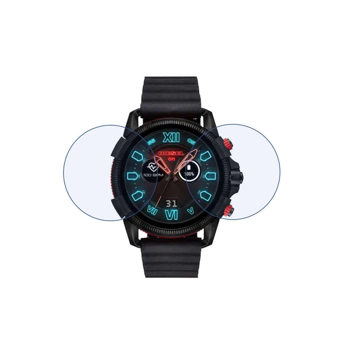 Diesel Full Guard 2.5 Smartwatch Screen Protector 9H Protective Compatible Flexible