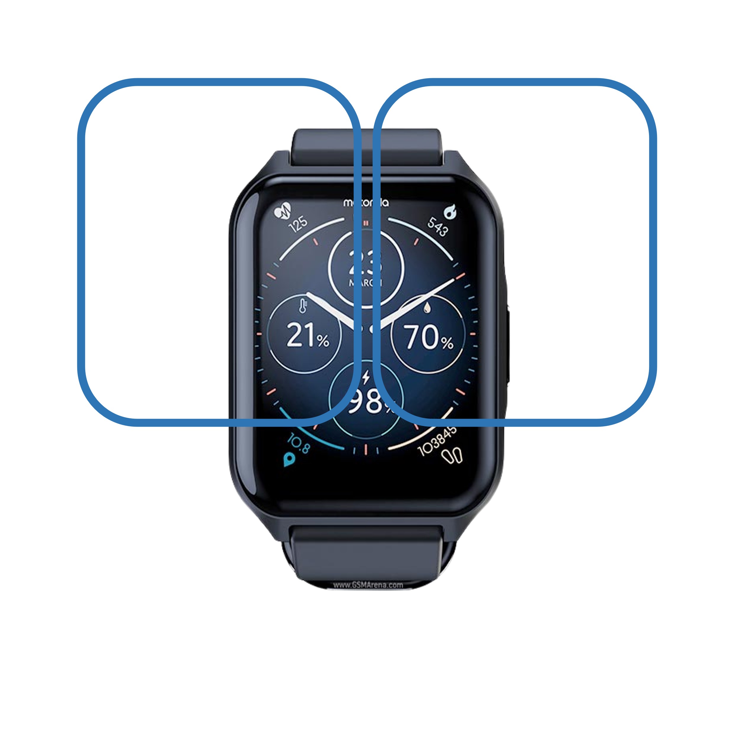 Motorola Moto Watch 70 Smartwatch Screen Protector 9H Protective Compatible Flexible