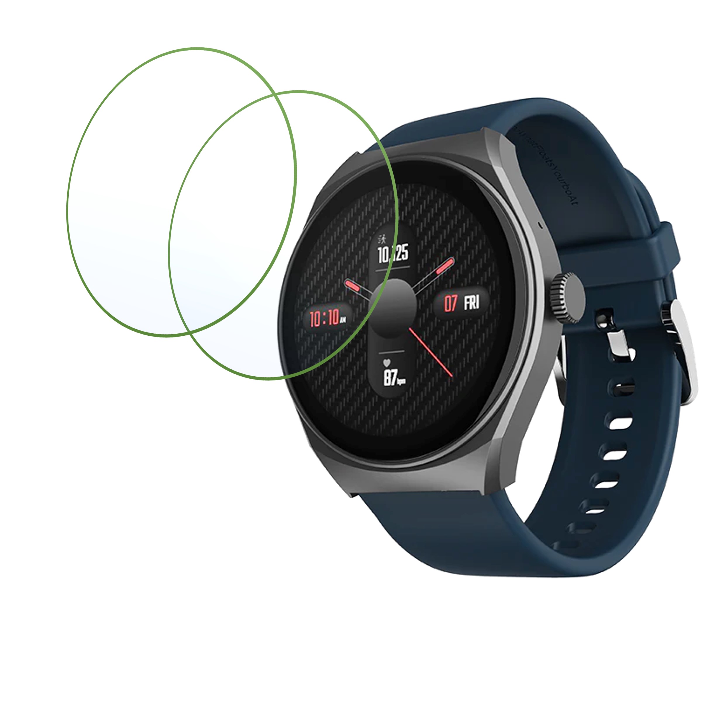 boAt Lunar Velocity Smartwatch Screen Protector 9H Protective Compatible Flexible