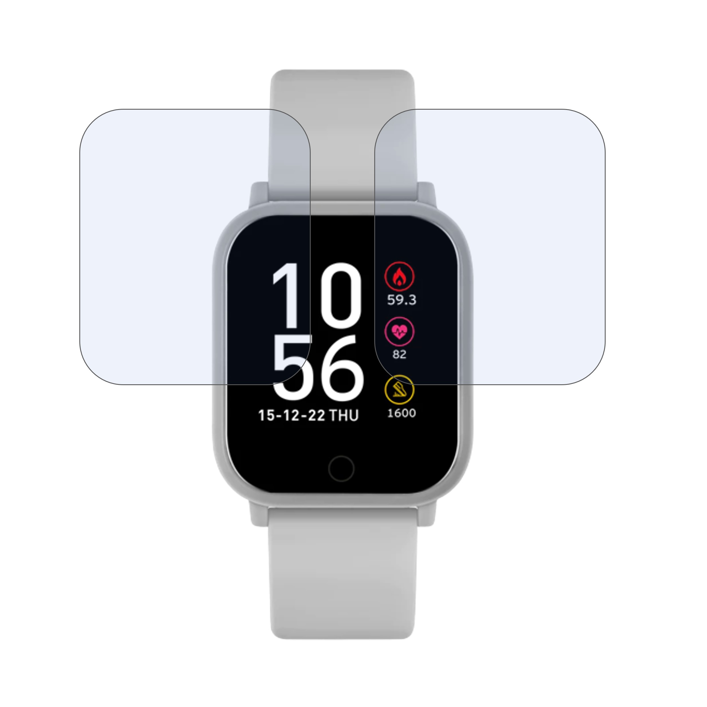 REFLEX Active GREY SERIES 10 Smartwatch Screen Protector 9H Protective Compatible Flexible