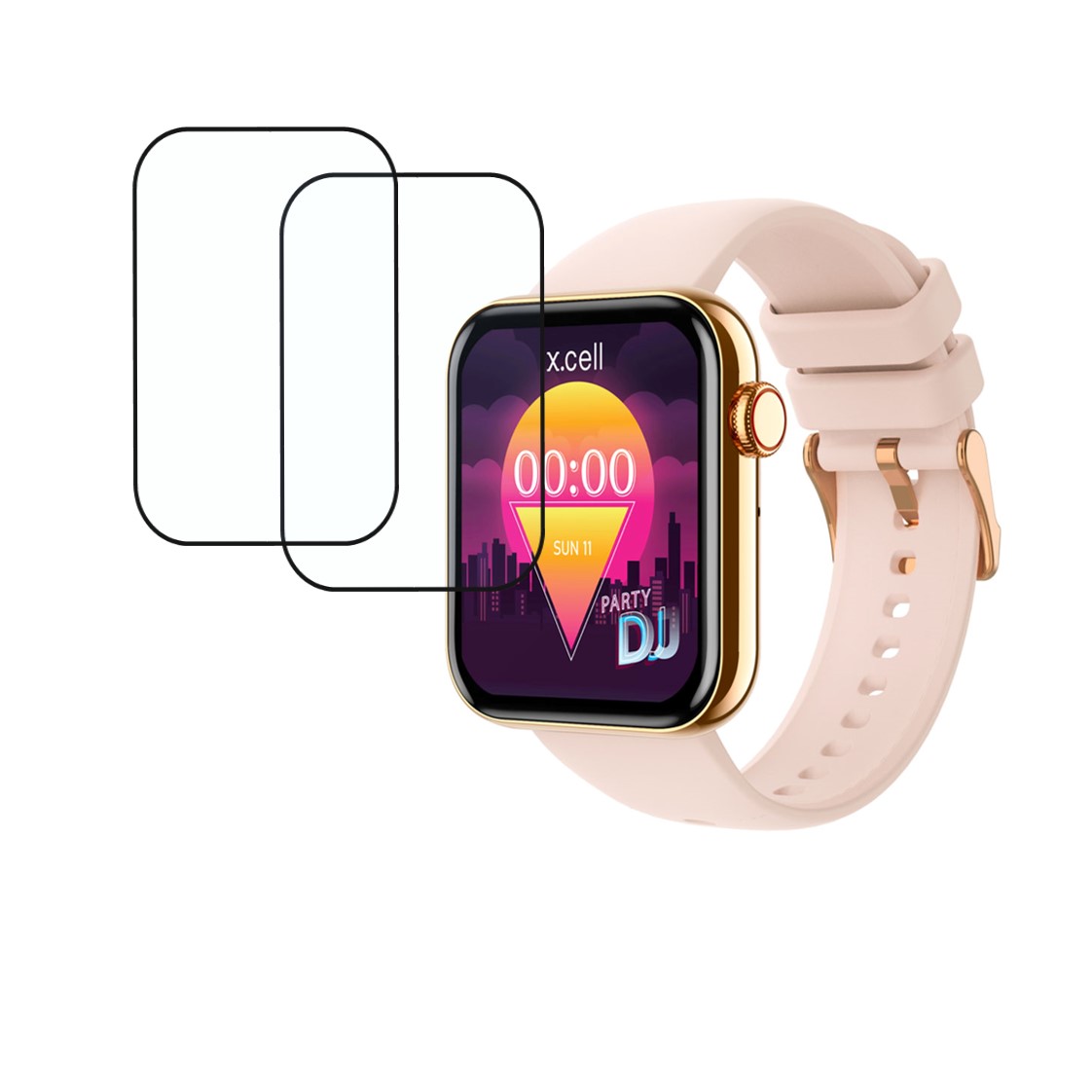 X.Cell G6 Music Smart Watch Compatible Smartwatch Screen Protector (Pack of 02)