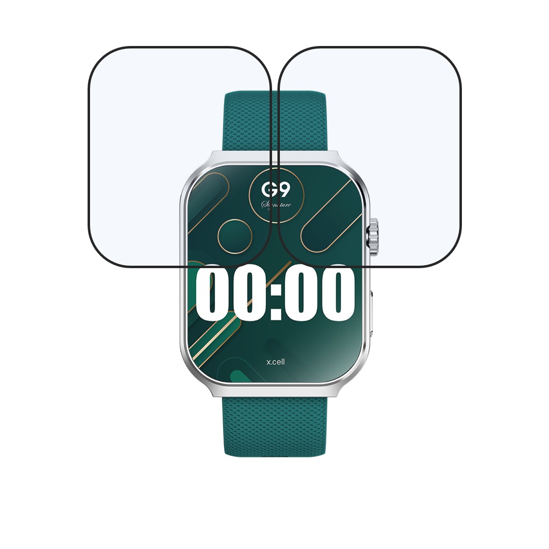X.Cell G9 Smart Watch Compatible Smartwatch Screen Protector (Pack of 02)
