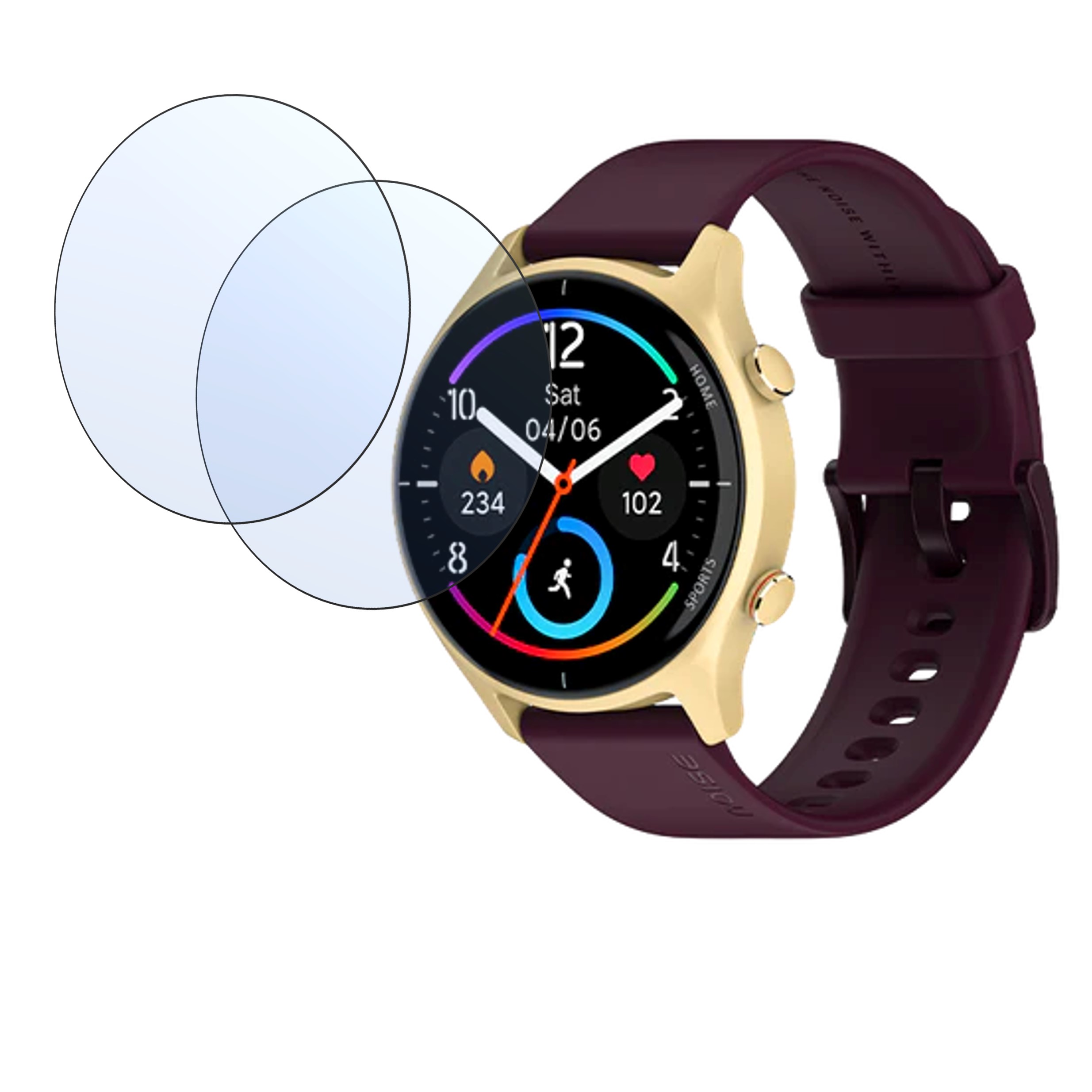 NoiseFit Twist Smart Watch Smartwatch Screen Protector 9H Protective Compatible Flexible