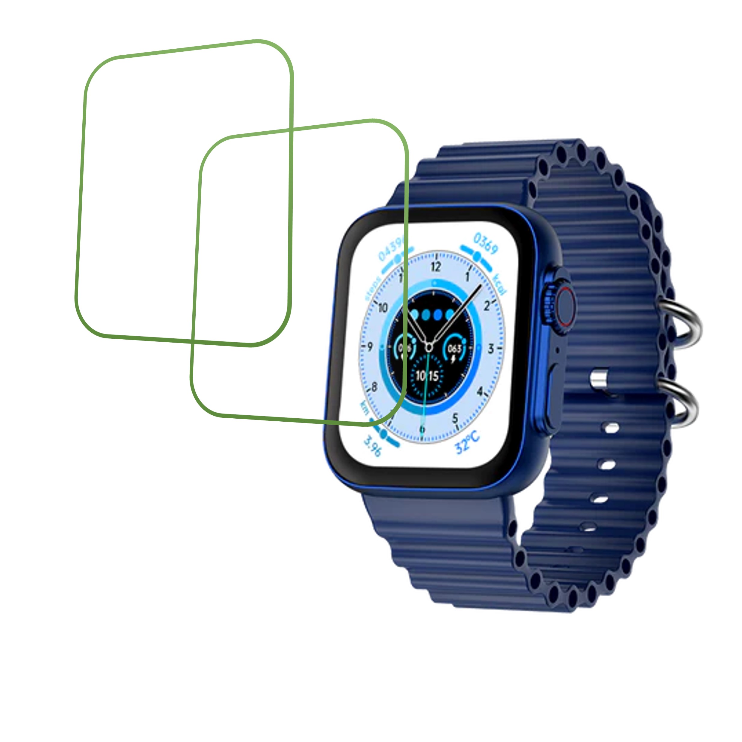 Fire Boltt Gladiator (Ocean) Smartwatch Screen Protector 9H Protective Compatible Flexible