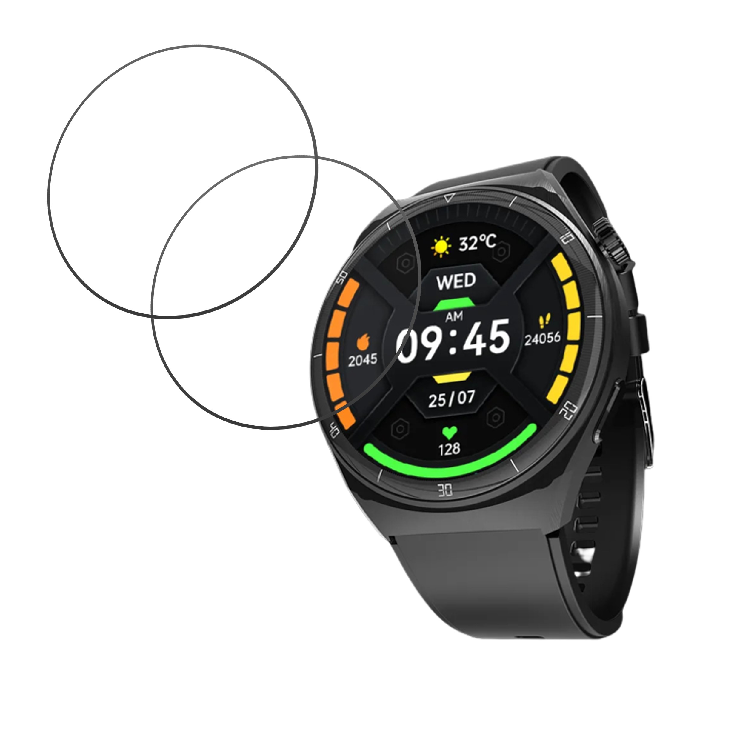 beatsXP Vega X Smartwatch 1.43 Smartwatch Screen Protector 9H Protective Compatible Flexible