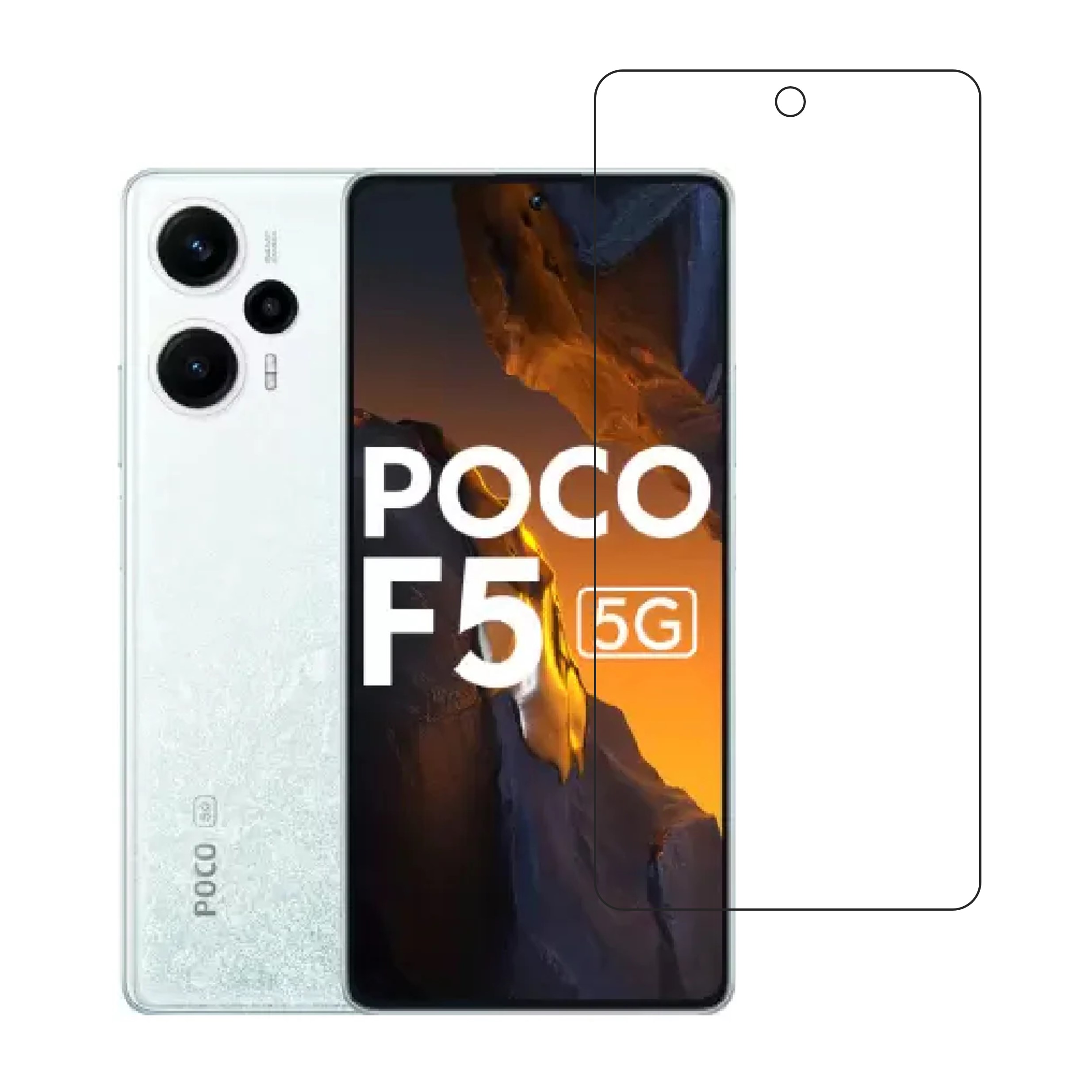 Xiaomi Poco F5 Compatible With Mobile Front Screen Protector  (Flexible Screen Protector)
